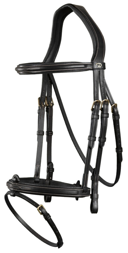 Dy'on Flash Noseband Hoofdstel With Snap Hooks Working Coll.