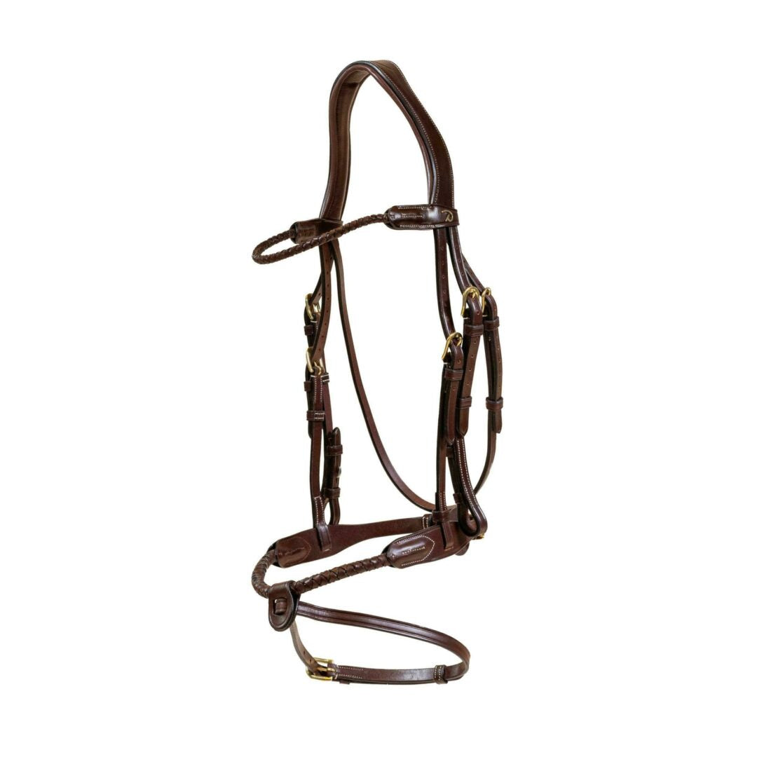 Dy'on Braided noseband Hoofdstel with removable flash