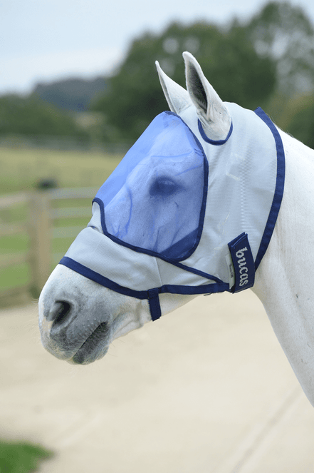 Bucas Buzz - Off Deluxe; no ears Vliegenmasker Vliegenmaskers en lintjes - Maddelin Equestrian Bucas
