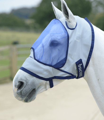 Bucas Buzz - Off Deluxe; no ears Vliegenmasker Vliegenmaskers en lintjes - Maddelin Equestrian Bucas