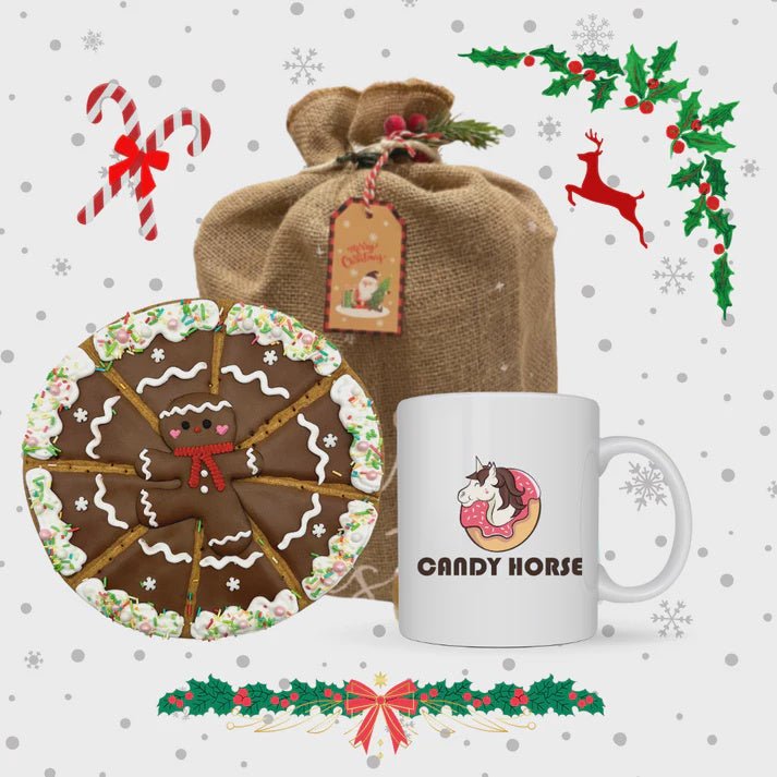 Candy Horse Kerstmis - Cadeaubox Snoepjes en likstenen - Maddelin Equestrian Candy Horse
