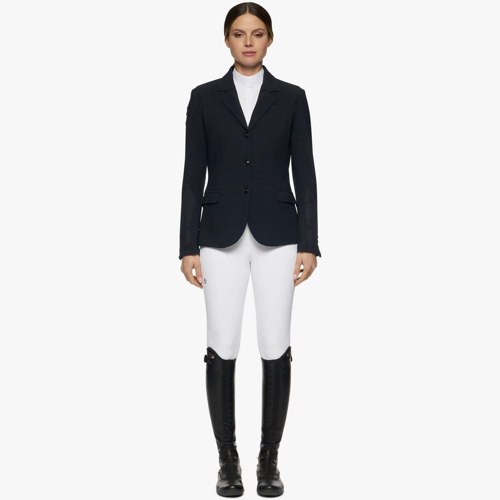 Cavalleria Toscana All Over Perforated Wedstrijd Dames Jas Wedstrijdjassen - Maddelin Equestrian Cavalleria Toscana
