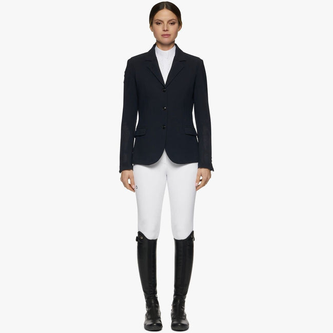 Cavalleria Toscana All Over Perforated Wedstrijd Dames Jas Wedstrijdjassen - Maddelin Equestrian Cavalleria Toscana