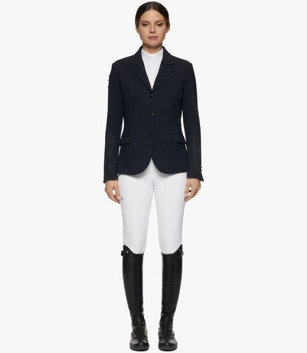 Cavalleria Toscana All Over Perforated Wedstrijd Dames Jas Wedstrijdjassen - Maddelin Equestrian Cavalleria Toscana
