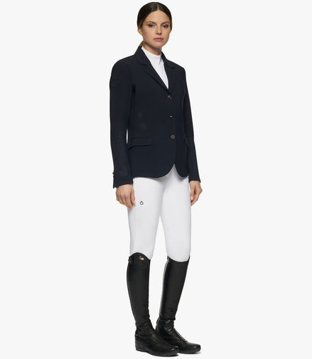 Cavalleria Toscana All Over Perforated Wedstrijd Dames Jas Wedstrijdjassen - Maddelin Equestrian Cavalleria Toscana