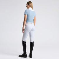 Cavalleria Toscana American Wedstrijdshirt Dames Fog Blue Wedstrijdshirts - Maddelin Equestrian Cavalleria Toscana