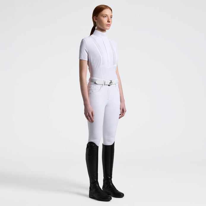 Cavalleria Toscana American Wedstrijdshirtje Dames Wedstrijdshirts - Maddelin Equestrian Cavalleria Toscana