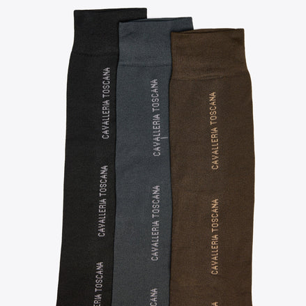 Cavalleria Toscana CT 3pack Repeat Logo Sokken Sokken - Maddelin Equestrian Cavalleria Toscana