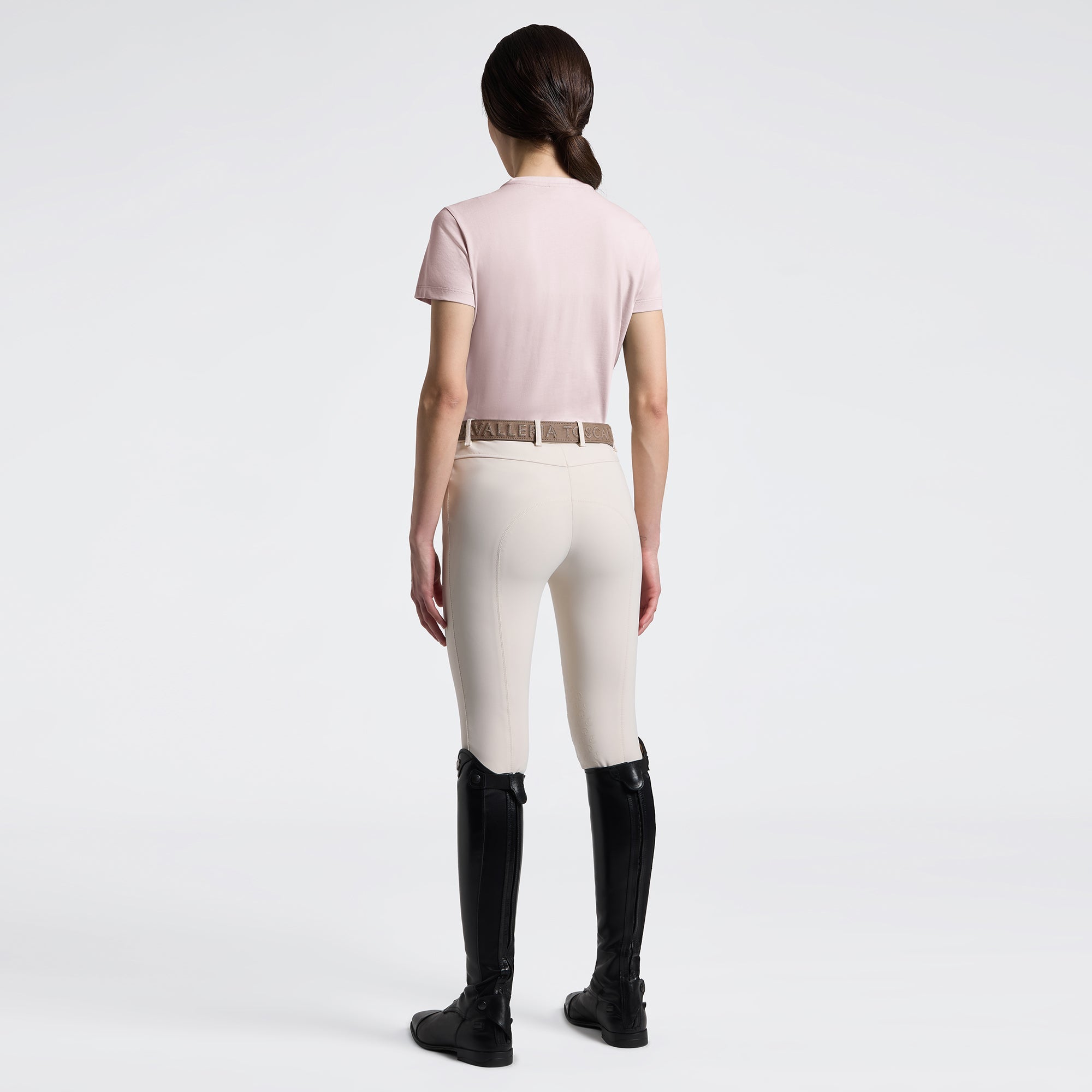 Cavalleria Toscana Dames Floral Embroidery T-Shirt Dames Shirts - Maddelin Equestrian Cavalleria Toscana