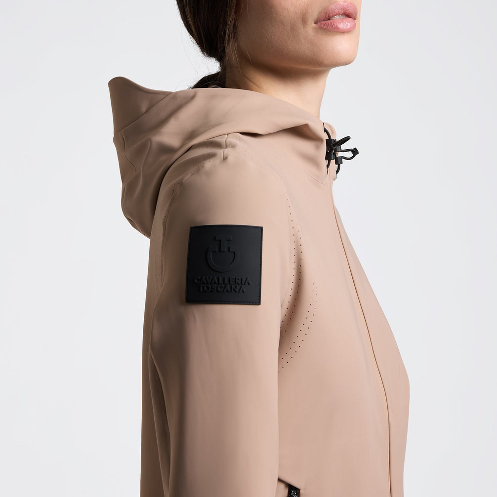 Cavalleria Toscana Dames Perforated Jersey Softshell Dames Jassen - Maddelin Equestrian Cavalleria Toscana