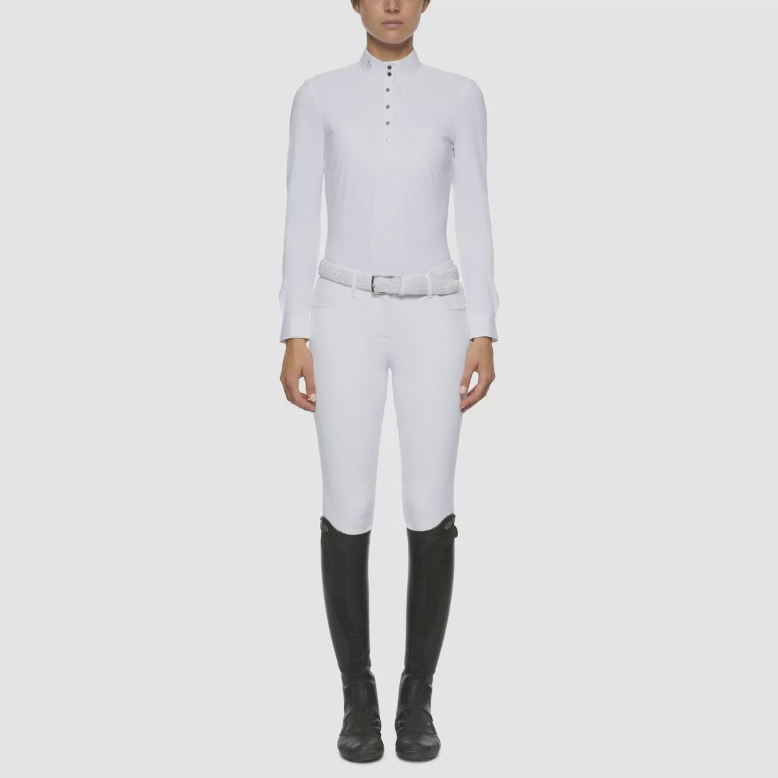 Cavalleria Toscana Dames Pleated Wedstrijd Shirt Wedstrijdshirts - Maddelin Equestrian Cavalleria Toscana