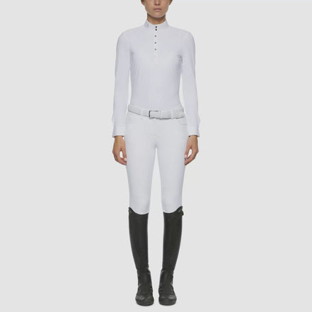 Cavalleria Toscana Dames Pleated Wedstrijd Shirt Wedstrijdshirts - Maddelin Equestrian Cavalleria Toscana