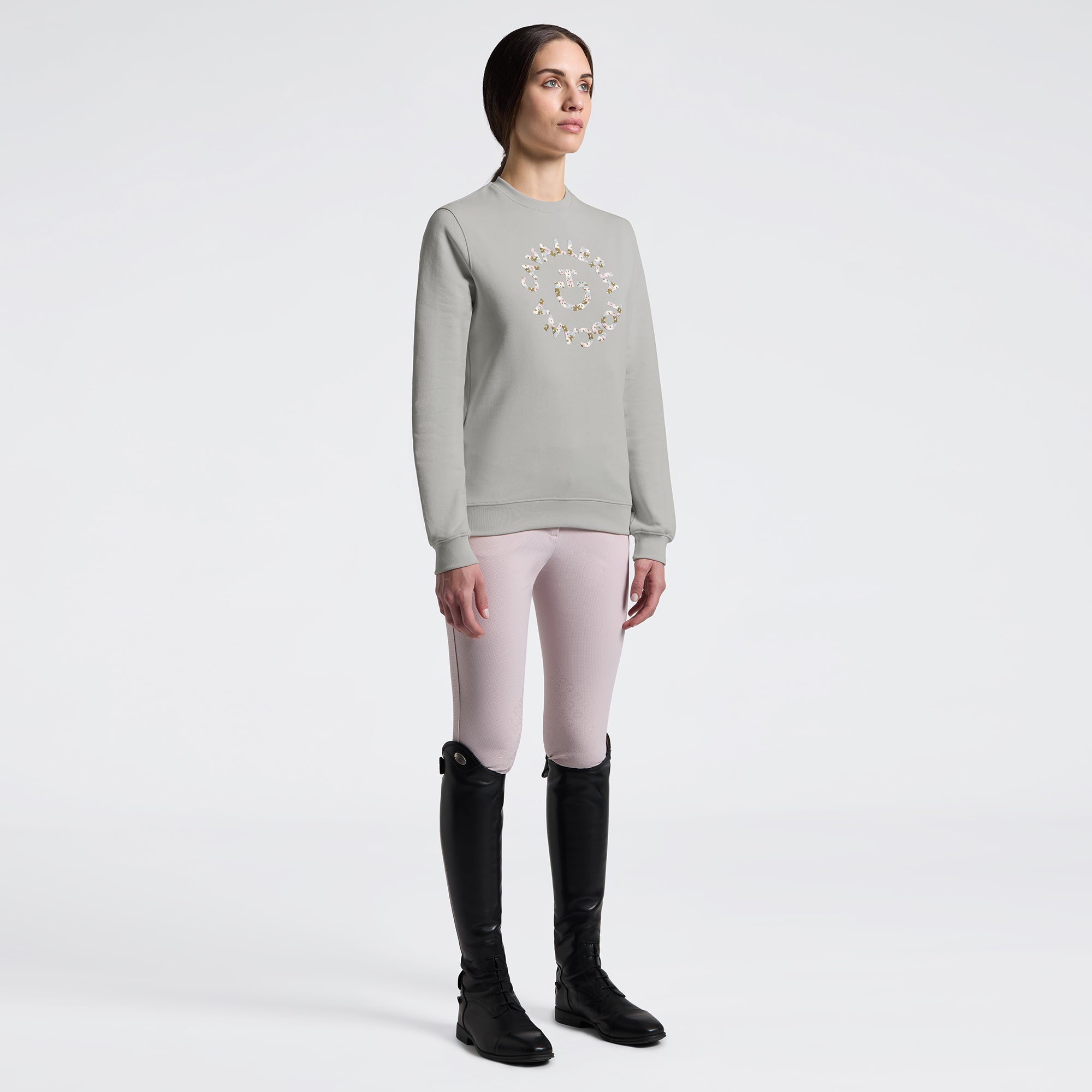 Cavalleria Toscana Dames Sweater Floral Dames Truien & Sweaters - Maddelin Equestrian Cavalleria Toscana