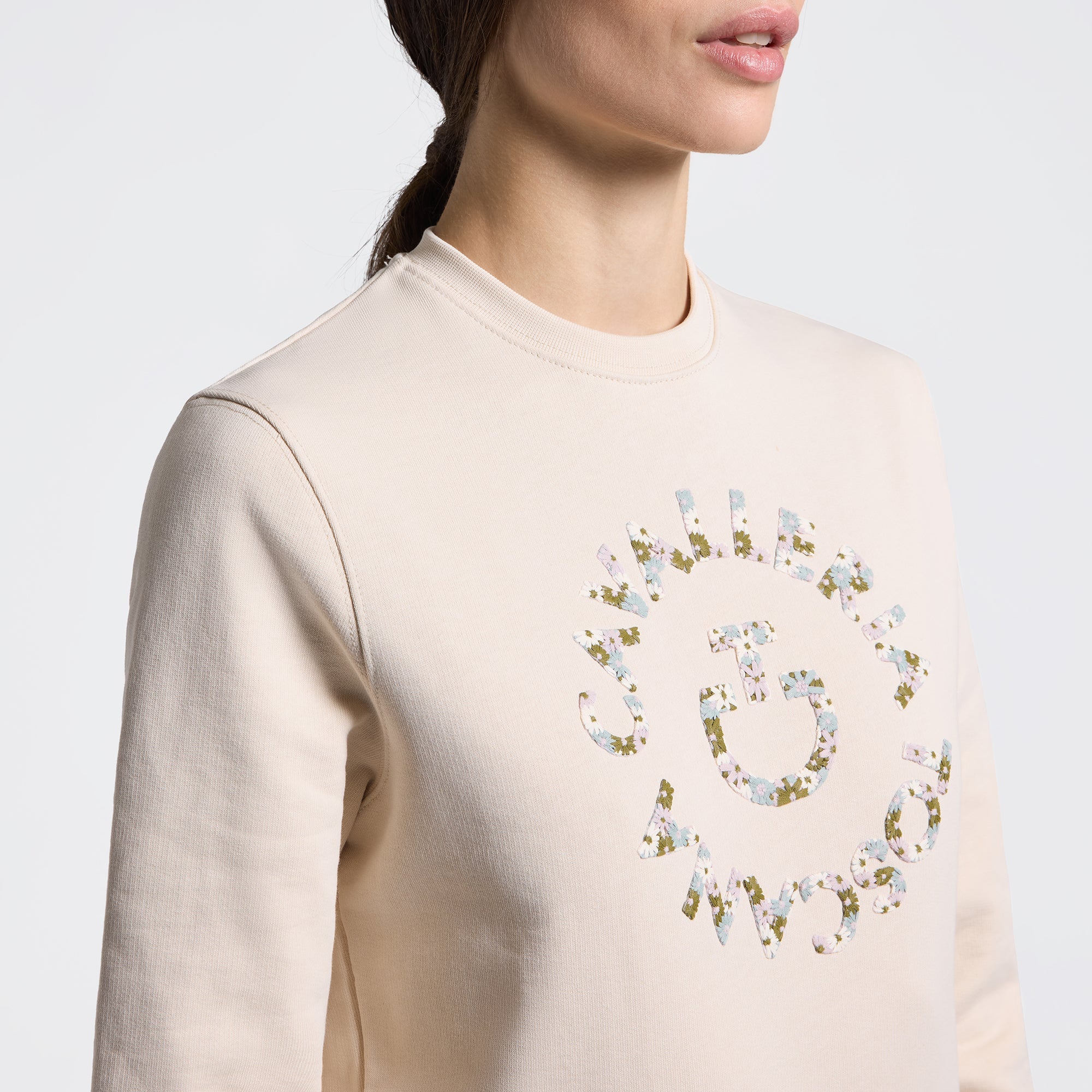 Cavalleria Toscana Dames Sweater Floral Dames Truien & Sweaters - Maddelin Equestrian Cavalleria Toscana