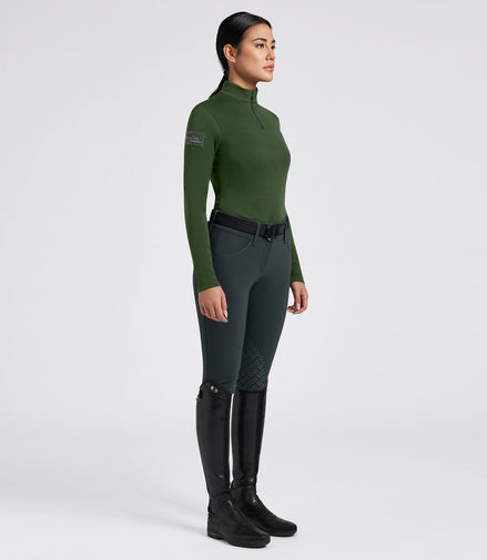 Cavalleria Toscana Dames Technical wool training Polo Dames Shirts - Maddelin Equestrian Cavalleria Toscana