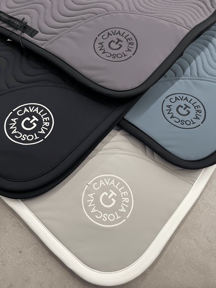 Cavalleria Toscana Double Orbit Wave Quilted Zadeldek Zadeldoeken - Maddelin Equestrian Cavalleria Toscana