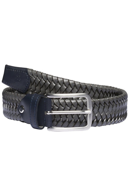 Cavalleria Toscana Elastic Woven contrast Rayon Lederen Riem Riemen - Maddelin Equestrian Cavalleria Toscana