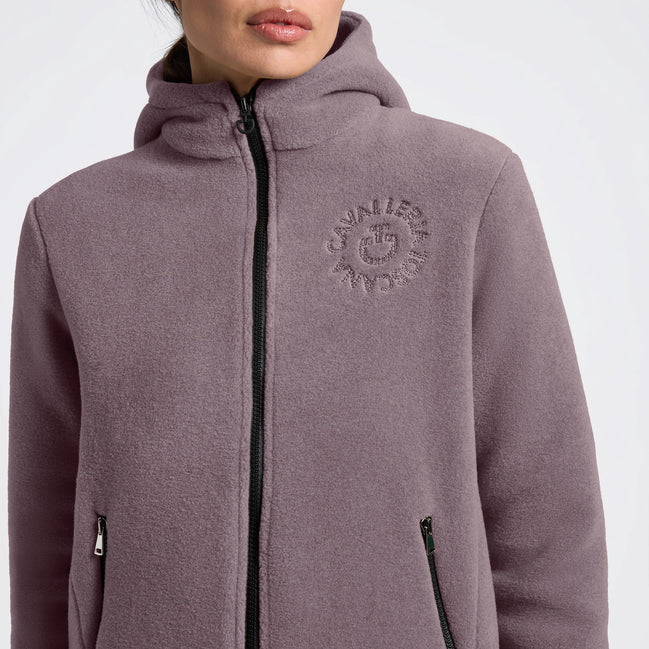 Cavalleria Toscana Fleece Zip Hoodie Dames Dames Truien & Sweaters - Maddelin Equestrian Cavalleria Toscana