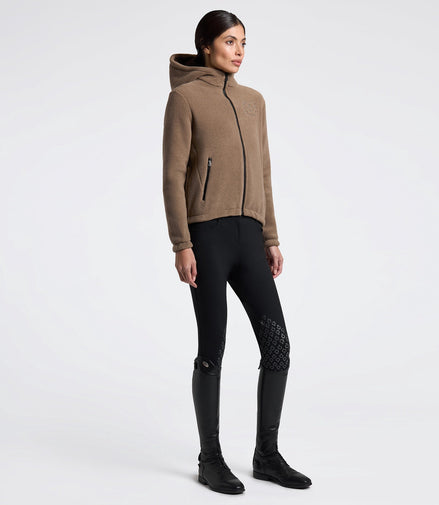 Cavalleria Toscana Fleece Zip Hoodie Dames Dames Truien & Sweaters - Maddelin Equestrian Cavalleria Toscana
