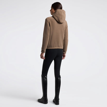 Cavalleria Toscana Fleece Zip Hoodie Dames Dames Truien & Sweaters - Maddelin Equestrian Cavalleria Toscana