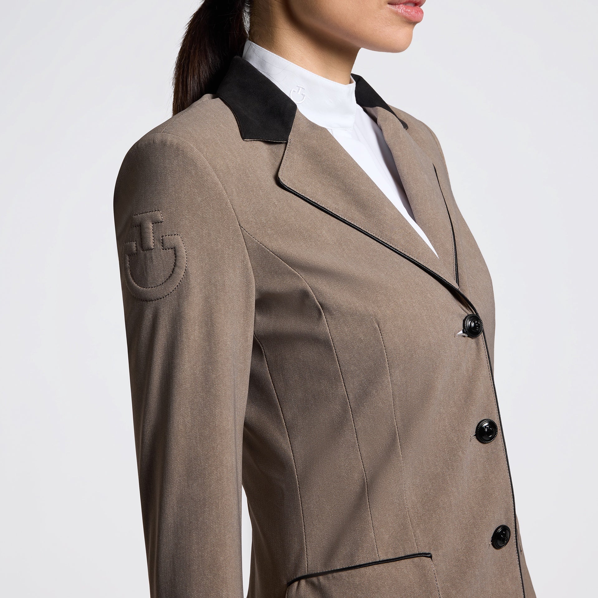 Cavalleria Toscana GP Riding Jacket – Beige Fantasie Wedstrijdjassen - Maddelin Equestrian Cavalleria Toscana