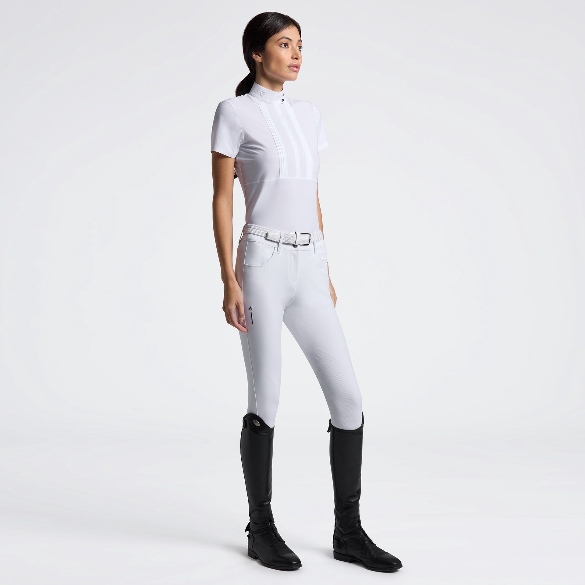 Cavalleria Toscana Heat Sealed Bib Wedstrijdshirts Kort Mouw Dames Wedstrijdshirts - Maddelin Equestrian Cavalleria Toscana