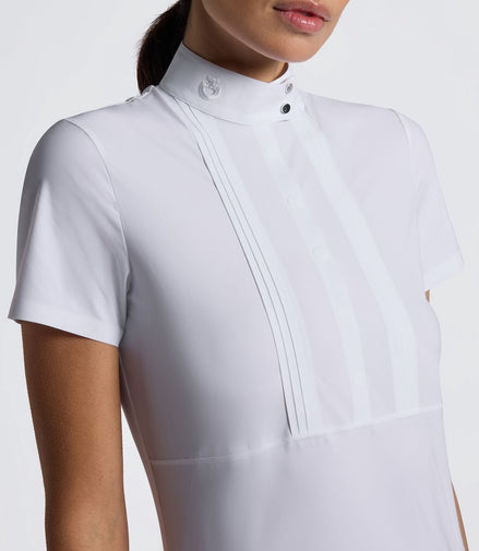 Cavalleria Toscana Heat Sealed Bib Wedstrijdshirts Kort Mouw Dames Wedstrijdshirts - Maddelin Equestrian Cavalleria Toscana