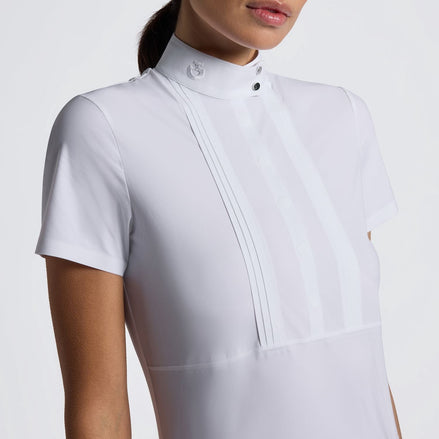 Cavalleria Toscana Heat Sealed Bib Wedstrijdshirts Kort Mouw Dames Wedstrijdshirts - Maddelin Equestrian Cavalleria Toscana