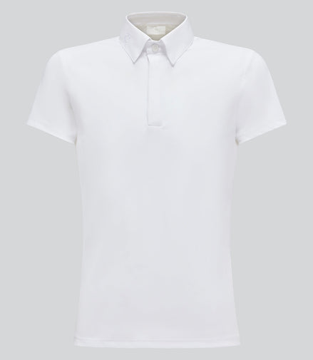 Cavalleria Toscana Jersey Button Wedstrijd Polo Boys Wedstrijdshirts - Maddelin Equestrian Cavalleria Toscana