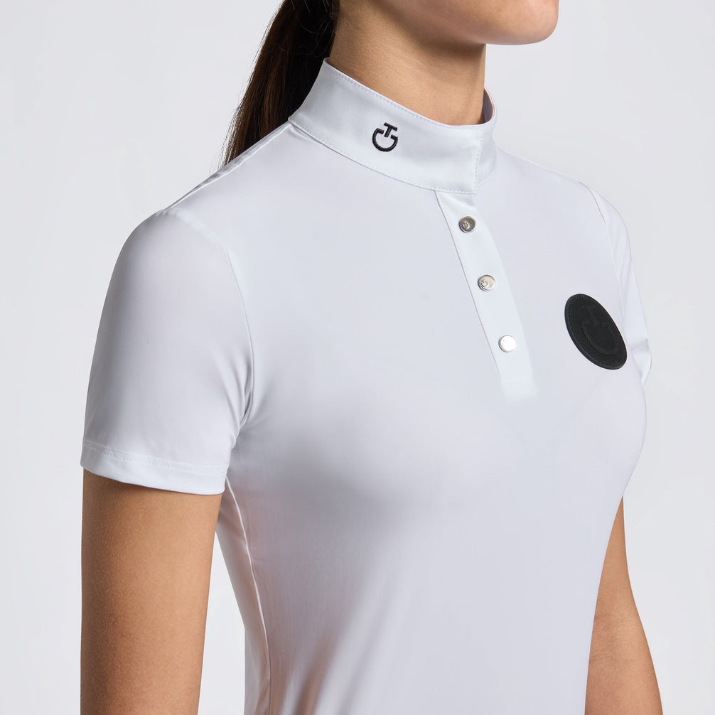 Cavalleria Toscana Jersey Wedstrijd Polo Short Sleeve Girls Wedstrijdshirts - Maddelin Equestrian Cavalleria Toscana
