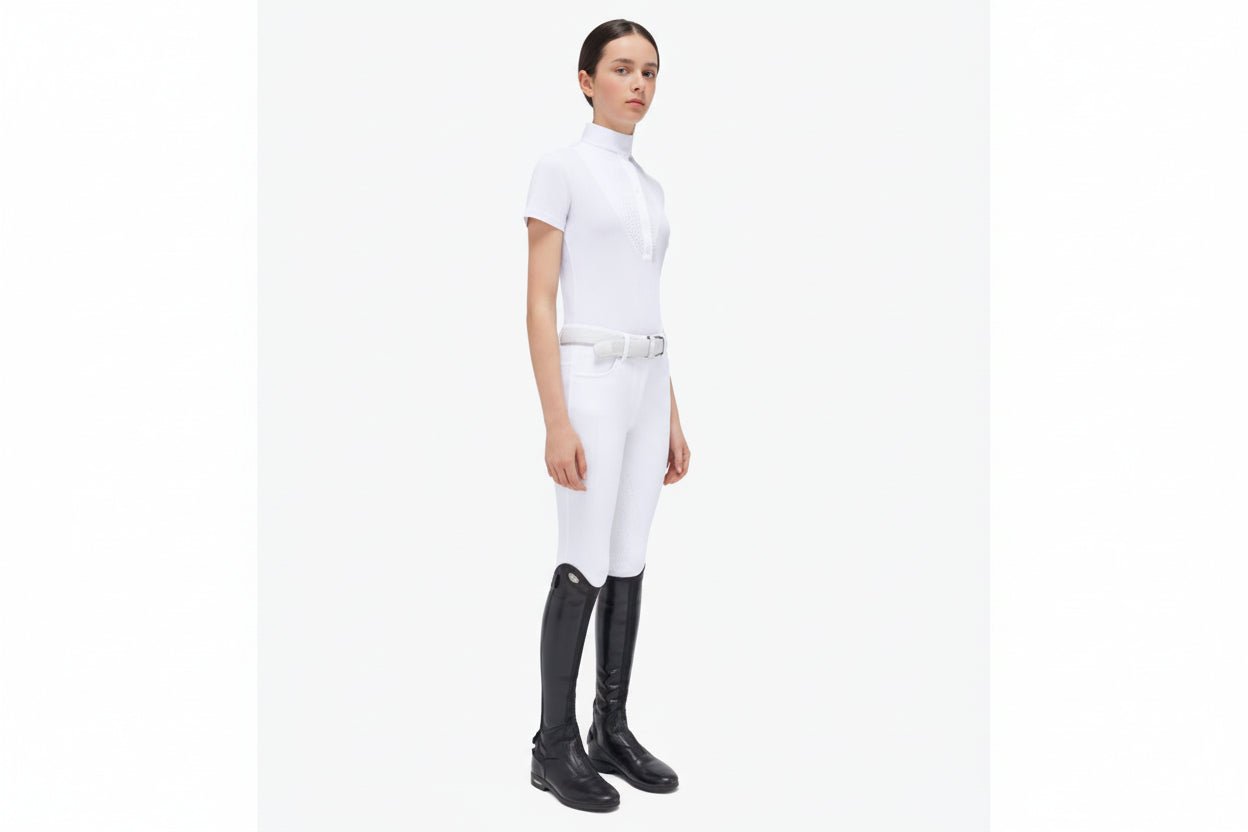 Cavalleria Toscana Jersey Wedstrijd Shirt S/S Bib Girls Wedstrijdshirts - Maddelin Equestrian Cavalleria Toscana