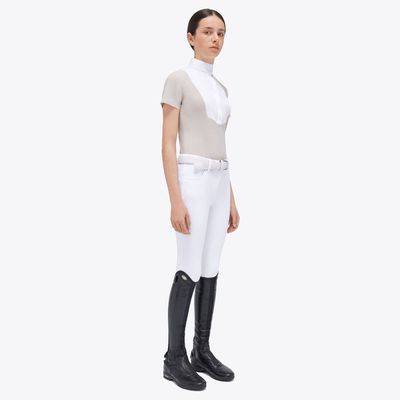 Cavalleria Toscana Jersey Wedstrijd Shirt S/S Bib Girls Wedstrijdshirts - Maddelin Equestrian Cavalleria Toscana