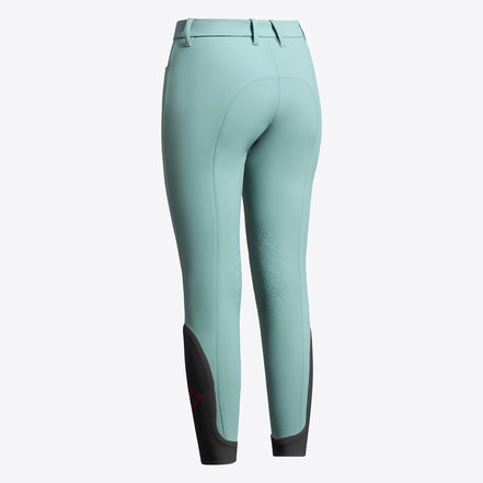 Cavalleria Toscana Jumping Rijbroek Knee Grip Meisjes Light Teal Green Kids - Maddelin Equestrian Cavalleria Toscana