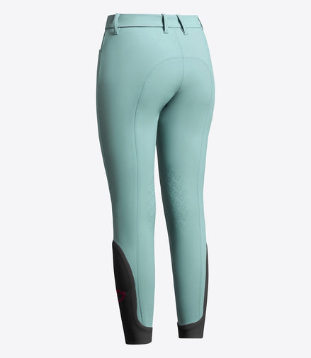 Cavalleria Toscana Jumping Rijbroek Knee Grip Meisjes Light Teal Green Kids - Maddelin Equestrian Cavalleria Toscana