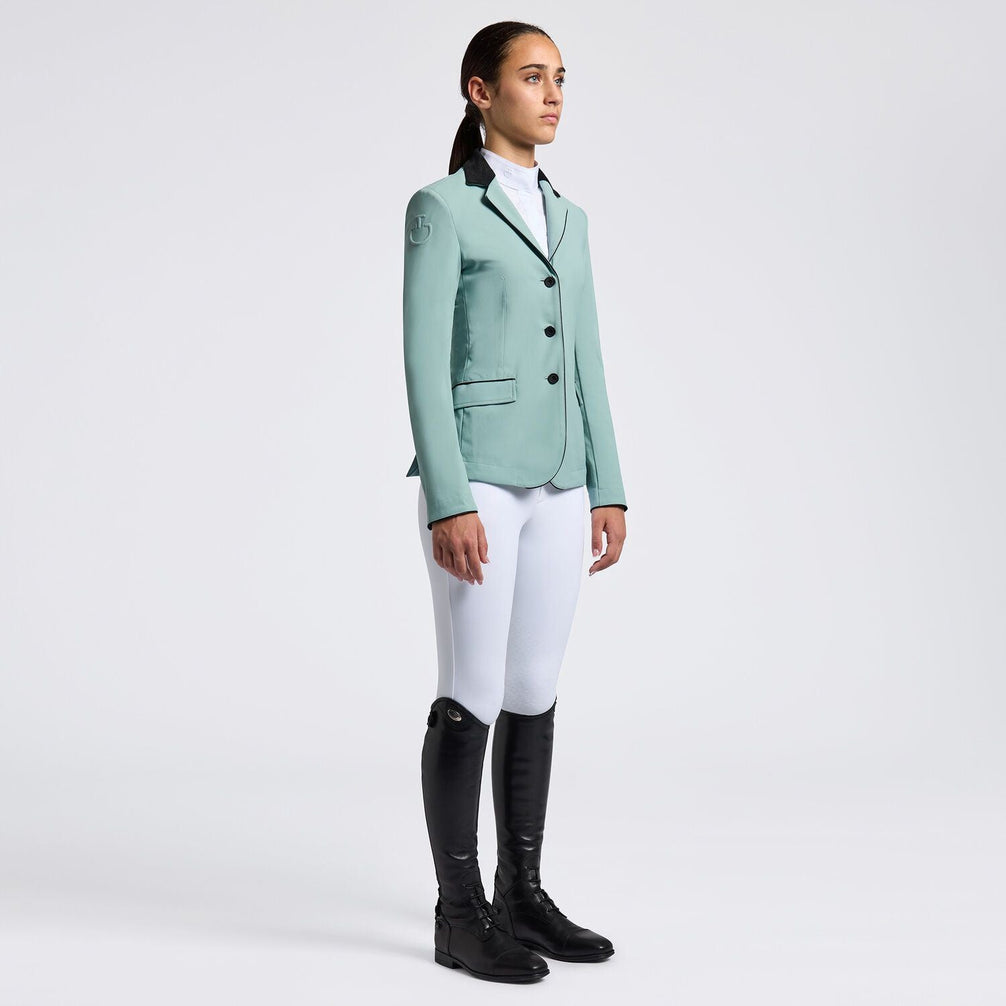 Cavalleria Toscana Meisjes Wedstrijdjas Light Teal Green Wedstrijdjassen - Maddelin Equestrian Cavalleria Toscana
