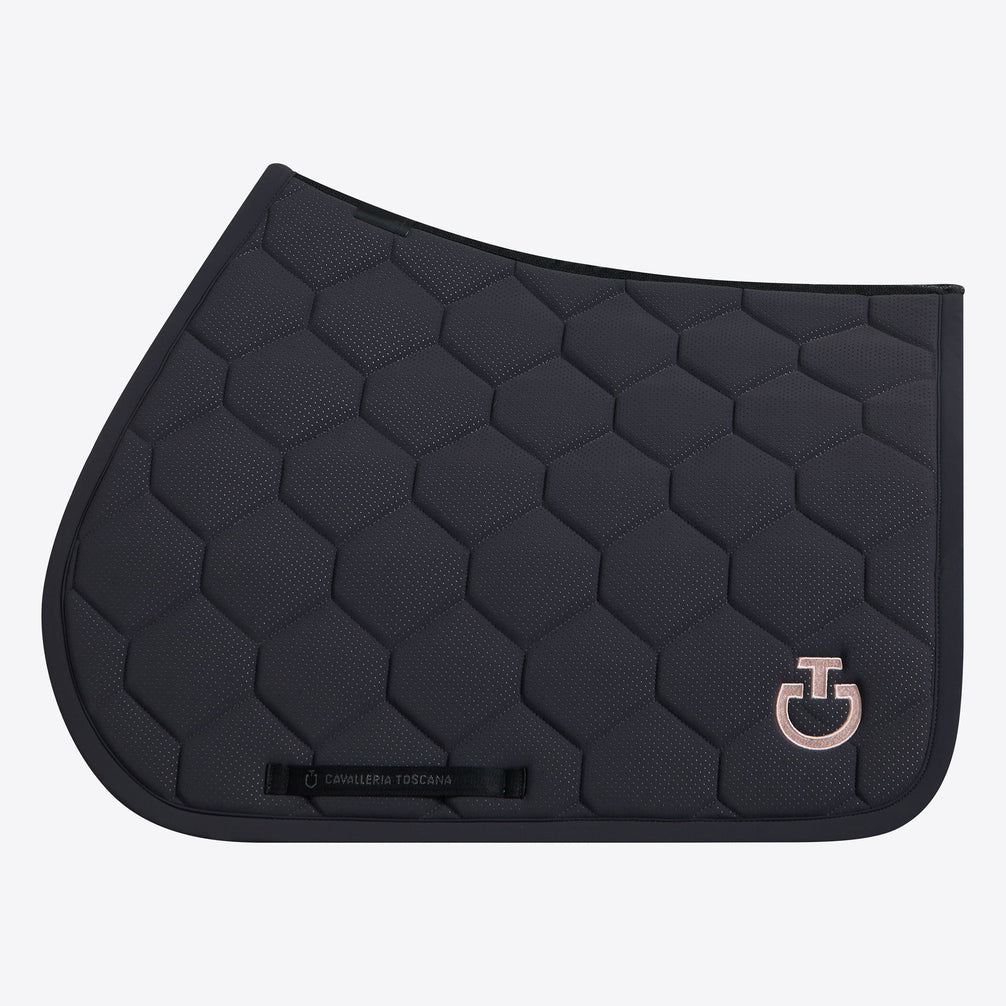 Cavalleria Toscana Quilted Jersey Perfored Zadeldek Zadeldoeken - Maddelin Equestrian Cavalleria Toscana