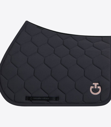 Cavalleria Toscana Quilted Jersey Perfored Zadeldek Zadeldoeken - Maddelin Equestrian Cavalleria Toscana