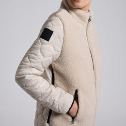 Cavalleria Toscana Teddy Bear Fleece + Nylon Jacket Dames Dames Jassen - Maddelin Equestrian