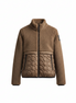 Cavalleria Toscana Teddy Bear Fleece + Nylon Zip Up Jacket Dames