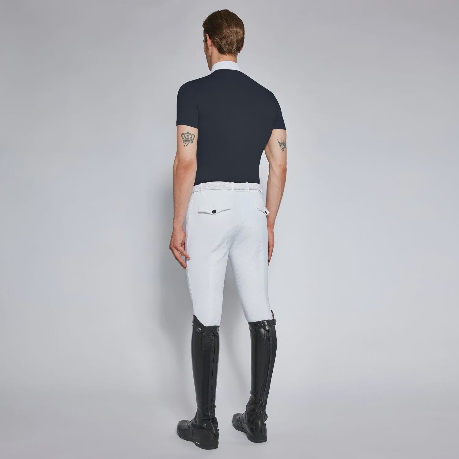 Cavalleria Toscana Wedstrijd Polo Shirt Short Sleeves Heren Wedstrijdshirts - Maddelin Equestrian Cavalleria Toscana