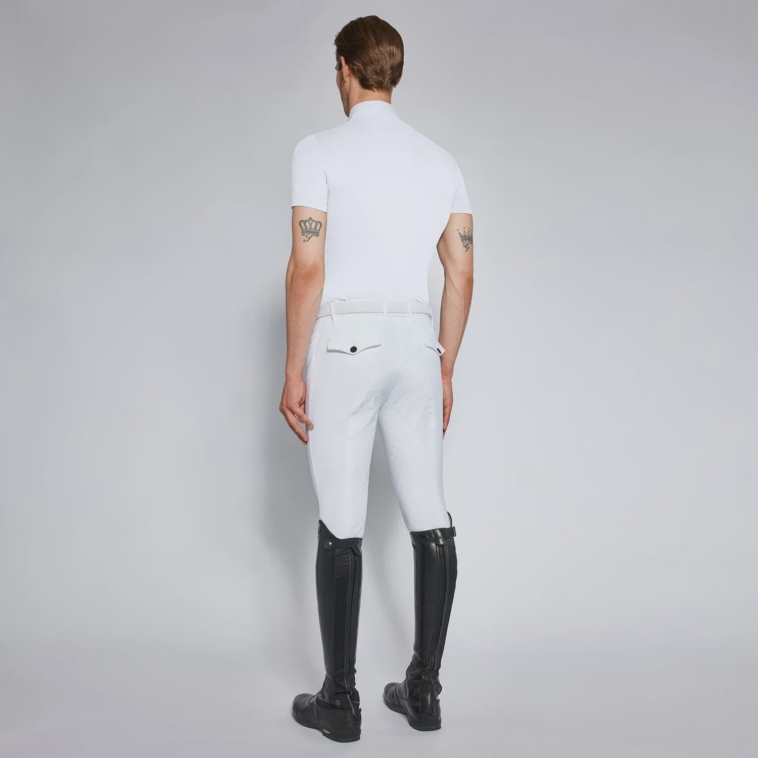 Cavalleria Toscana Wedstrijd Polo Shirt Short Sleeves Heren Wedstrijdshirts - Maddelin Equestrian Cavalleria Toscana