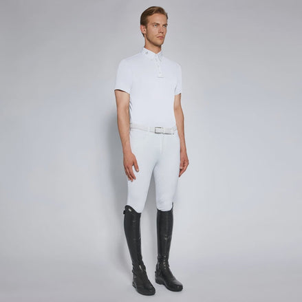 Cavalleria Toscana Wedstrijd Polo Shirt Short Sleeves Heren Wedstrijdshirts - Maddelin Equestrian Cavalleria Toscana