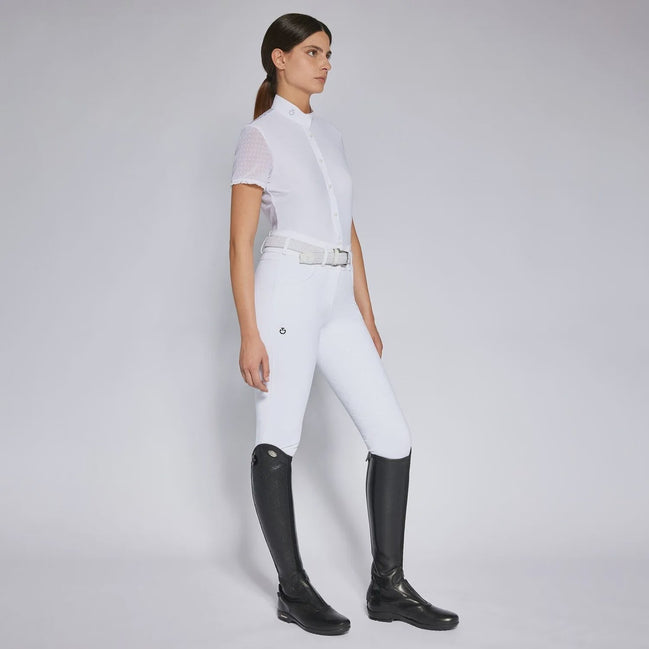 Cavalleria Toscana Wedstrijd Shirt Short Sleeves Polka Dot Wedstrijdshirts - Maddelin Equestrian Cavalleria Toscana