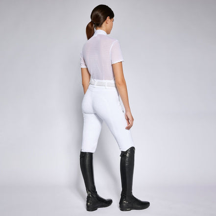 Cavalleria Toscana Wedstrijd Shirt Short Sleeves Polka Dot Wedstrijdshirts - Maddelin Equestrian Cavalleria Toscana