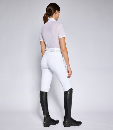 Cavalleria Toscana Wedstrijd Shirt Short Sleeves Polka Dot Wedstrijdshirts - Maddelin Equestrian Cavalleria Toscana