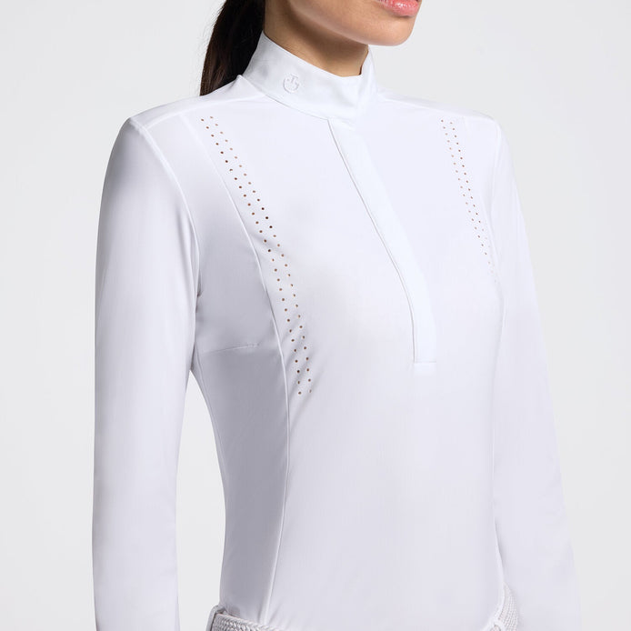 Cavalleria Toscana Wedstrijdshirt Laser‑Cut Wedstrijdshirts - Maddelin Equestrian Cavalleria Toscana