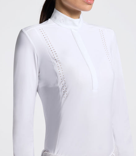 Cavalleria Toscana Wedstrijdshirt Laser‑Cut Wedstrijdshirts - Maddelin Equestrian Cavalleria Toscana