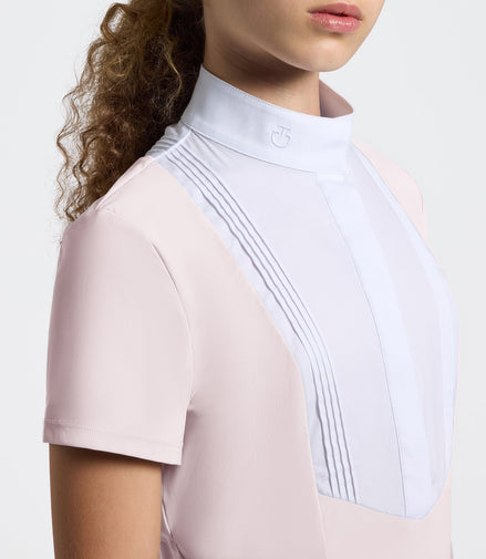 Cavalleria Toscana Wedstrijdshirt Meisje Korte Mouw Wedstrijdshirts - Maddelin Equestrian Cavalleria Toscana