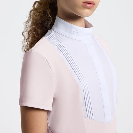 Cavalleria Toscana Wedstrijdshirt Meisje Korte Mouw Wedstrijdshirts - Maddelin Equestrian Cavalleria Toscana