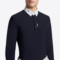 Cavalleria Toscana Wedstrijdshirt Navy L Wedstrijdshirts - Maddelin Equestrian Cavalleria Toscana